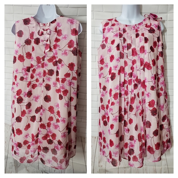 Nemnew Pink Floral Billowy Dress - Picture 1 of 7